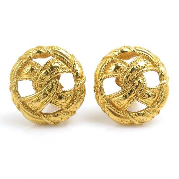 Chanel Jewelry - Chanel Cc Logo Clip-On Earrings Gold- #244038C56B